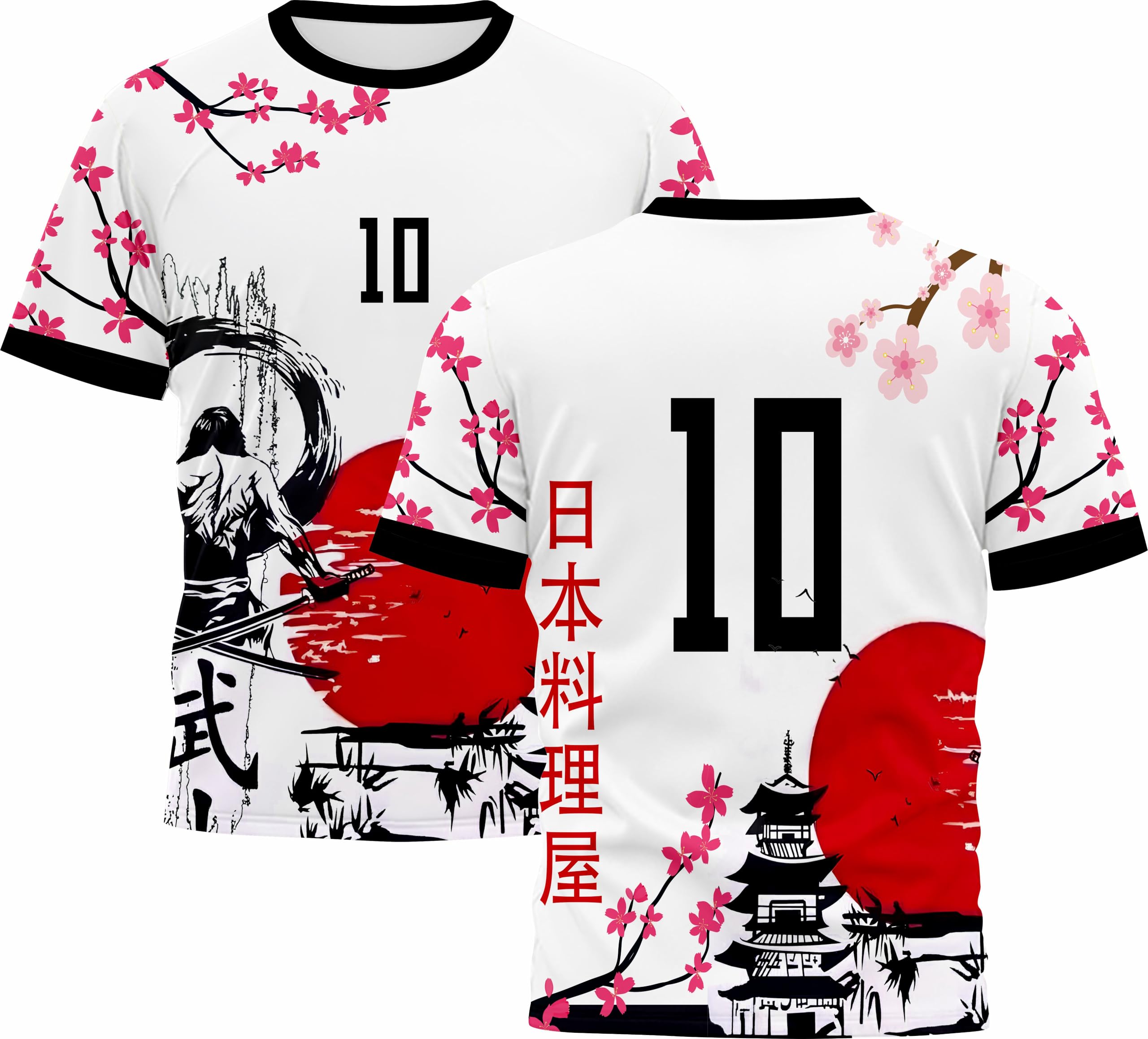 Japanees Theme Jersey Cartoon Number 10 Football Jerseys Team Men's-picture-21