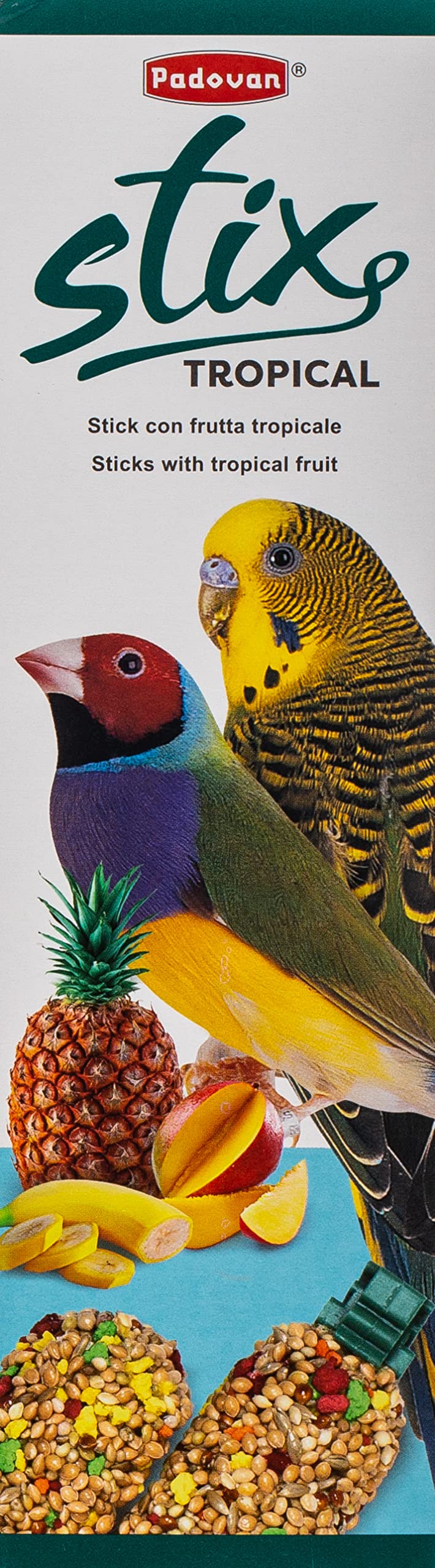 Padovan Stix Tropical Cocoriteesotice Bird Food, 80 gm