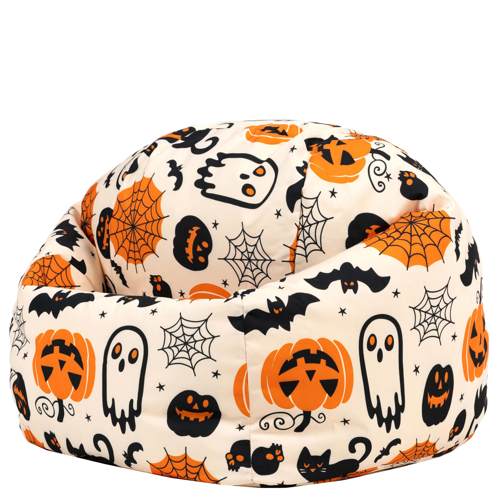 ICON Kids Bean Bag Armchair - Halloween Print - Medium - Orange