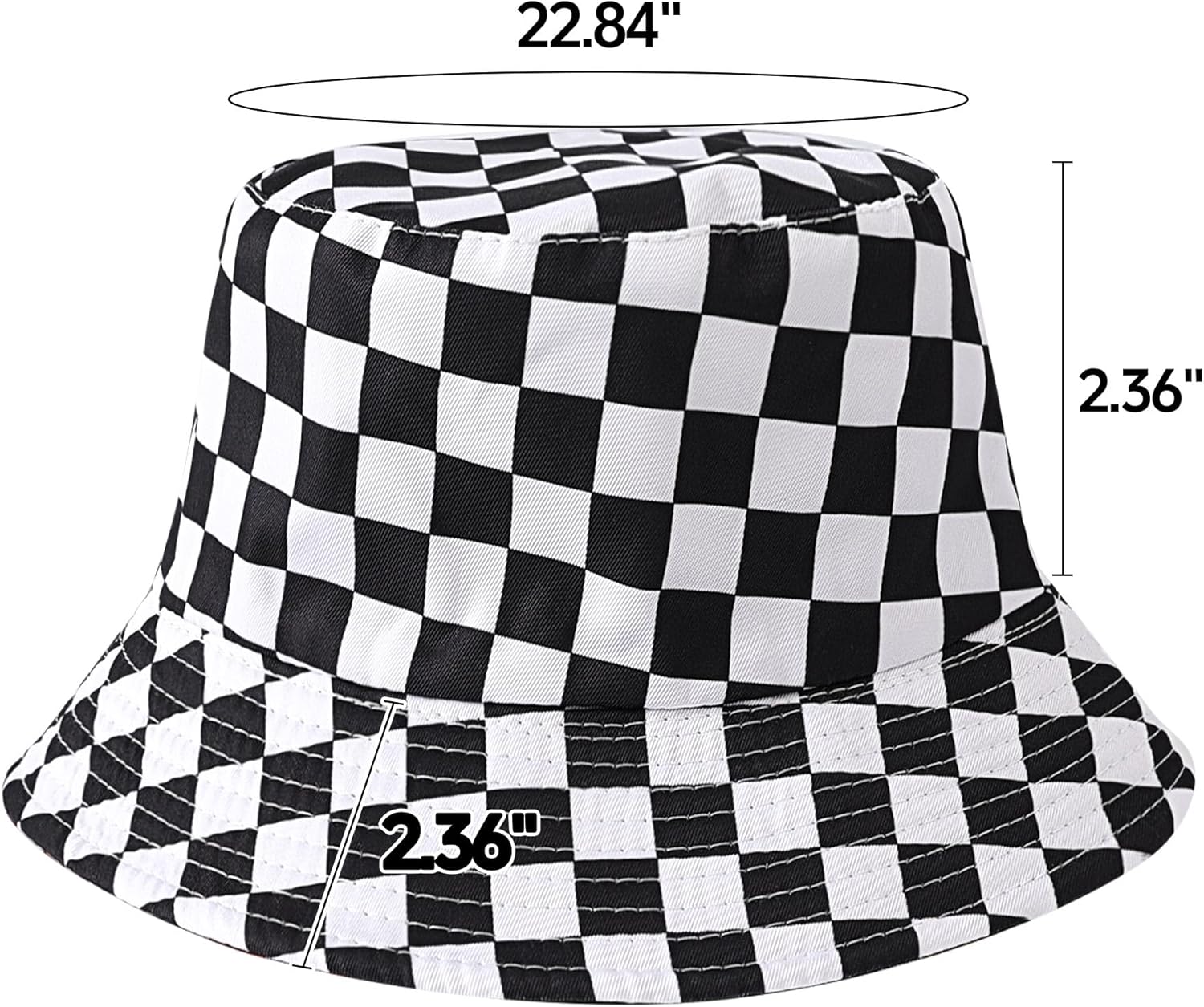 Sun Hats for Women Men Bucket Fisherman Summer Reversible Protection Ladies Beach Round Travel Packable Outdoor - Image 6