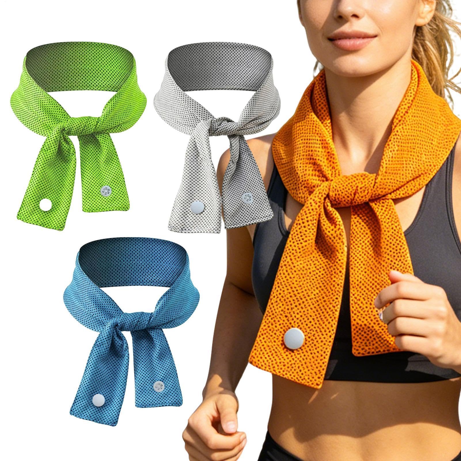 Toalla envolvente refrigerante para aliviar el calor corporal en deportes de exterior