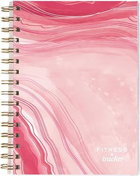 INSPIRED BY ERIN CONDREN A5 Fitness Tracker - Pink Waves cover