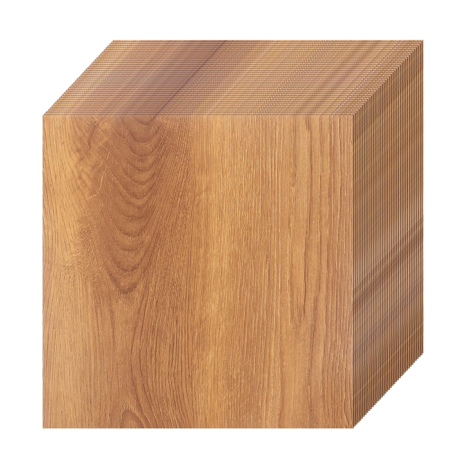 CYEER 40 Stück PVC Bodenbelag Selbstklebend 30x30cm, Vinylboden Eiche Holzoptik, Wasserfeste Bodenfliesen für Mietwohnung, Bad & Küche, DIY Boden Renovierung (3,6 m²)