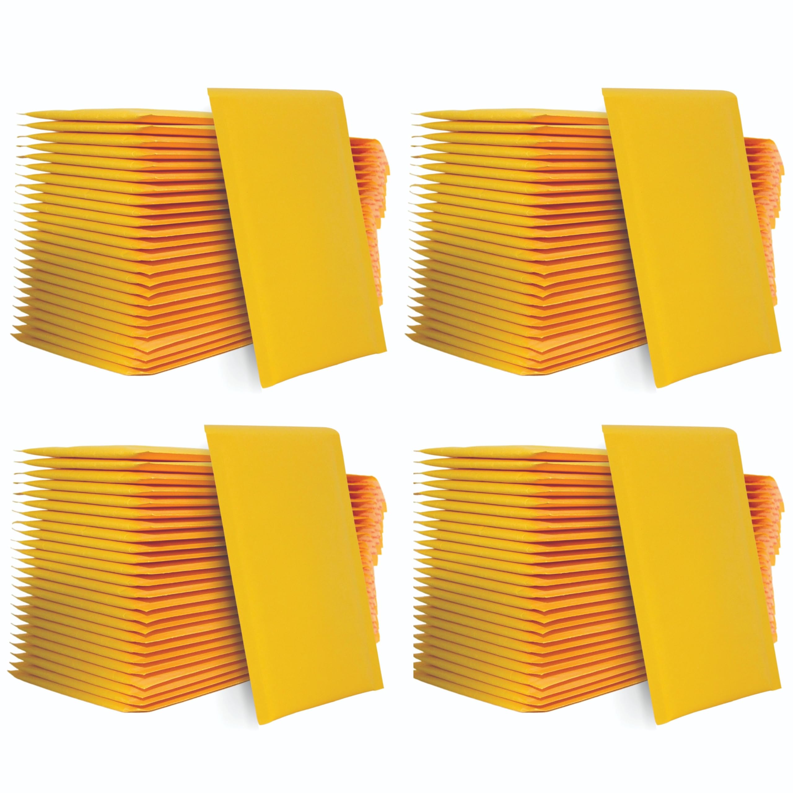 Haüs Parts 5 x 7 Kraft Bubble Mailer – Self-Seal Padded Envelopes - Durable, Waterproof, Shipping Bags for for Secure Packaging (100-PACK)