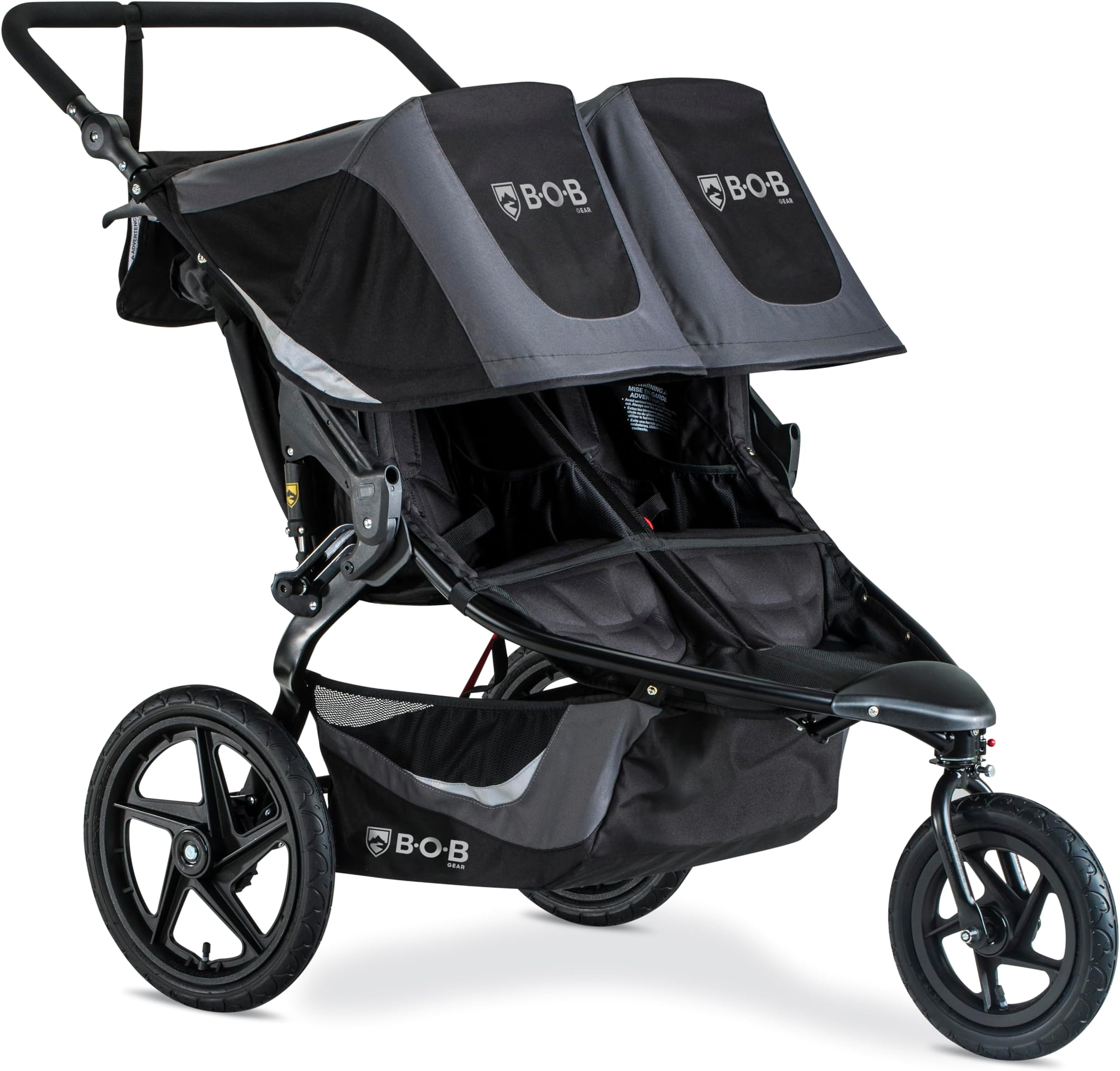 Revolution Flex 3.0 Duallie Jogging Stroller, Double Stroller, Graphite Black