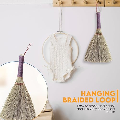 Miniatura 21 de Cepillo de mano pequeño para escoba batidora que elimina el polvo, la suciedad y los desechos, cabeza del cepillo de 9.5-11 pulgadas de largo