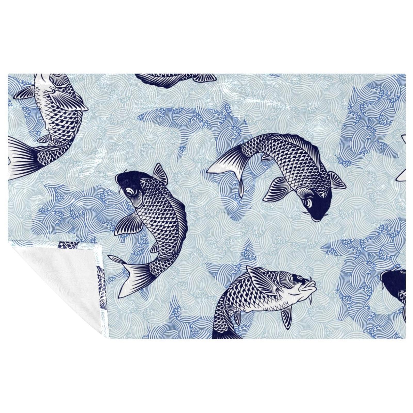 Couverture lit chaude et douce bleu pour stopper le froid sur votre canapé ou en camping