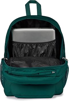 JANSPORT Big Day Backpack - Large 26L Everyday Backpack for School Travel & Leisure with Laptop Compartment Multiple Compartments & Bottle Holder Deep Juniper