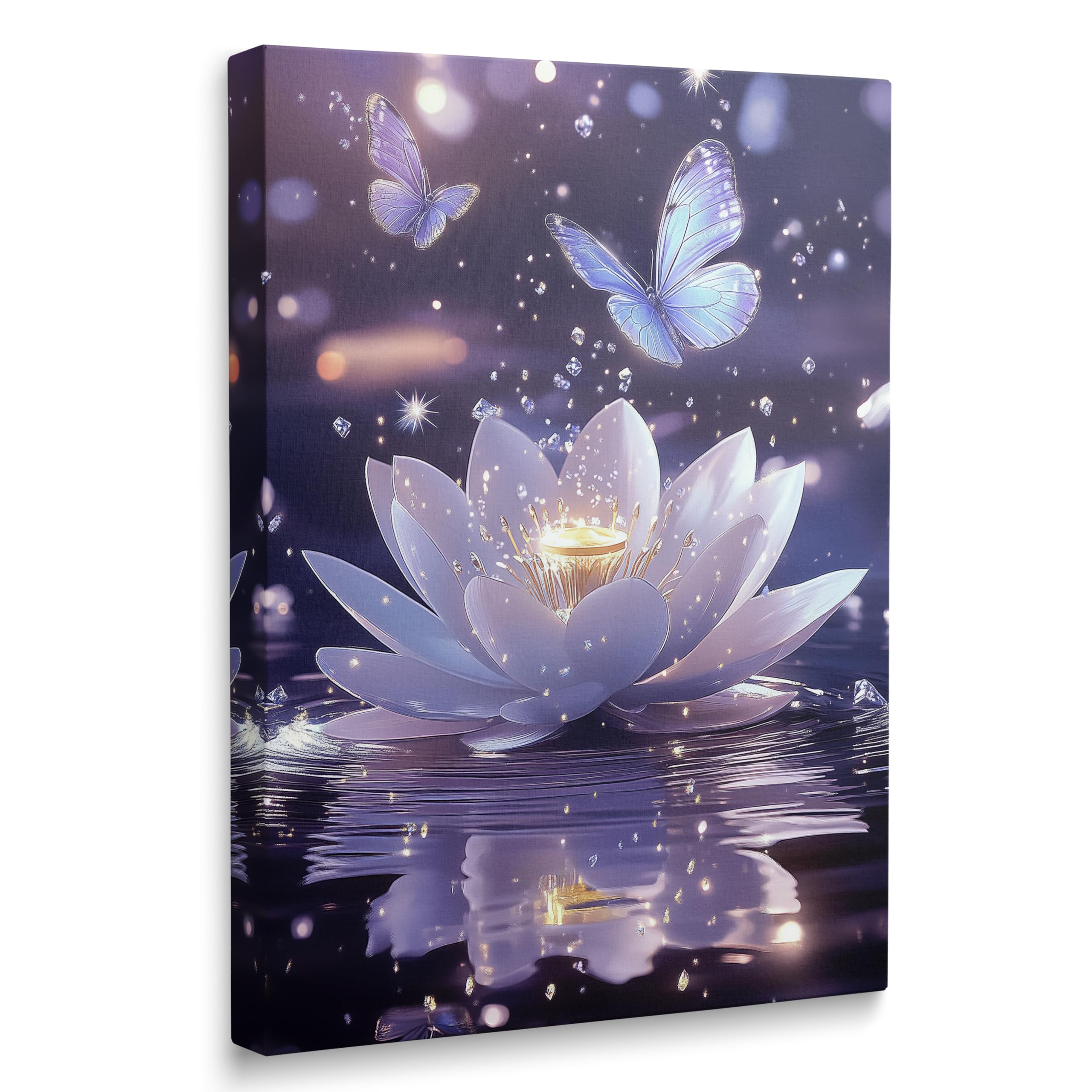 Amazon.com: Framed Zen Meditation Serene Purple Lotus Flower