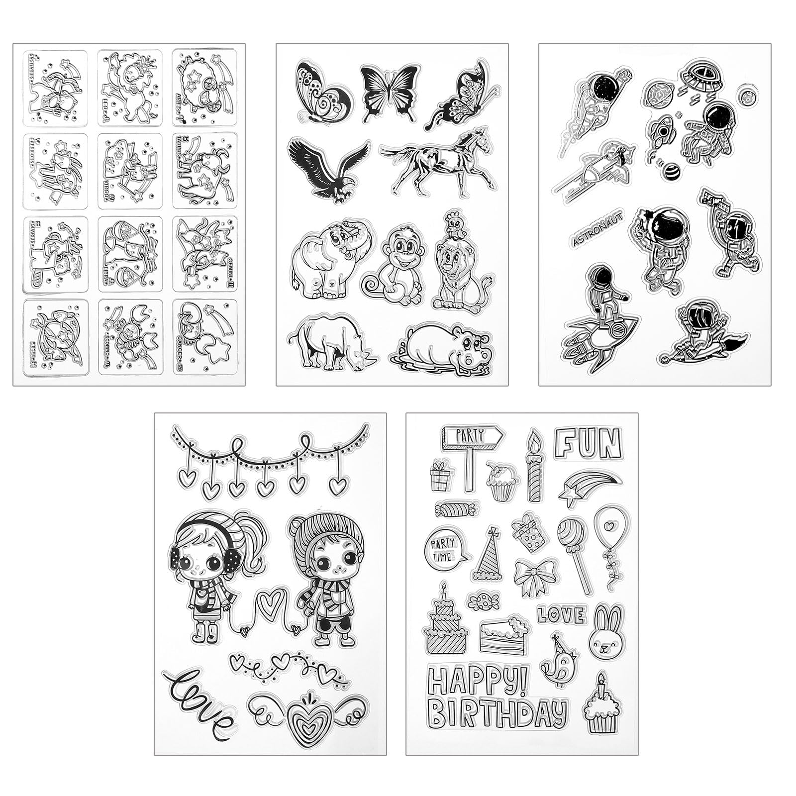 GLOBLELAND Transparente Stempel Für DIY Scrapbooking, Dekoration