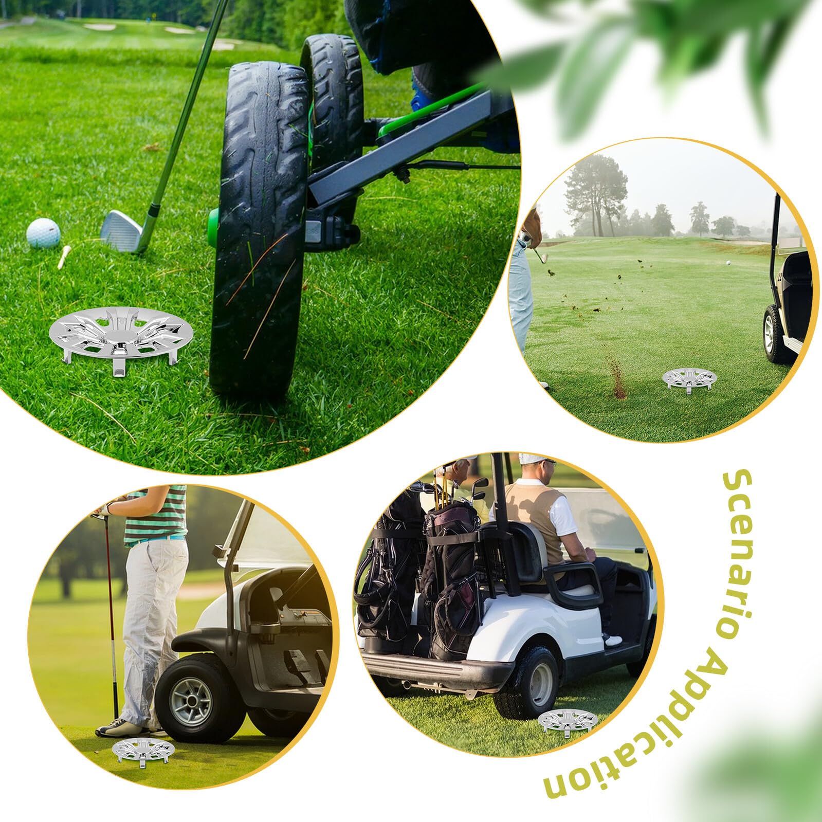 2 Szt Osłony Koła Samochodowego Osłona Koła Wózka Golfowego Kołpak Środkowy Wózka Golfowego Kołpaki Do Wózków Golfowych Kołpaki Do Kół Samochodowych Zamienne Ozdobne