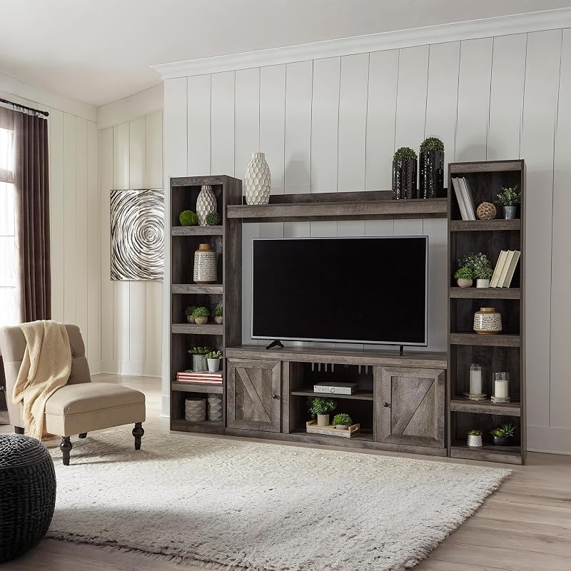 Signature Design by Ashley 4-Piece Entertainment Center TV Stand, Tall image 6