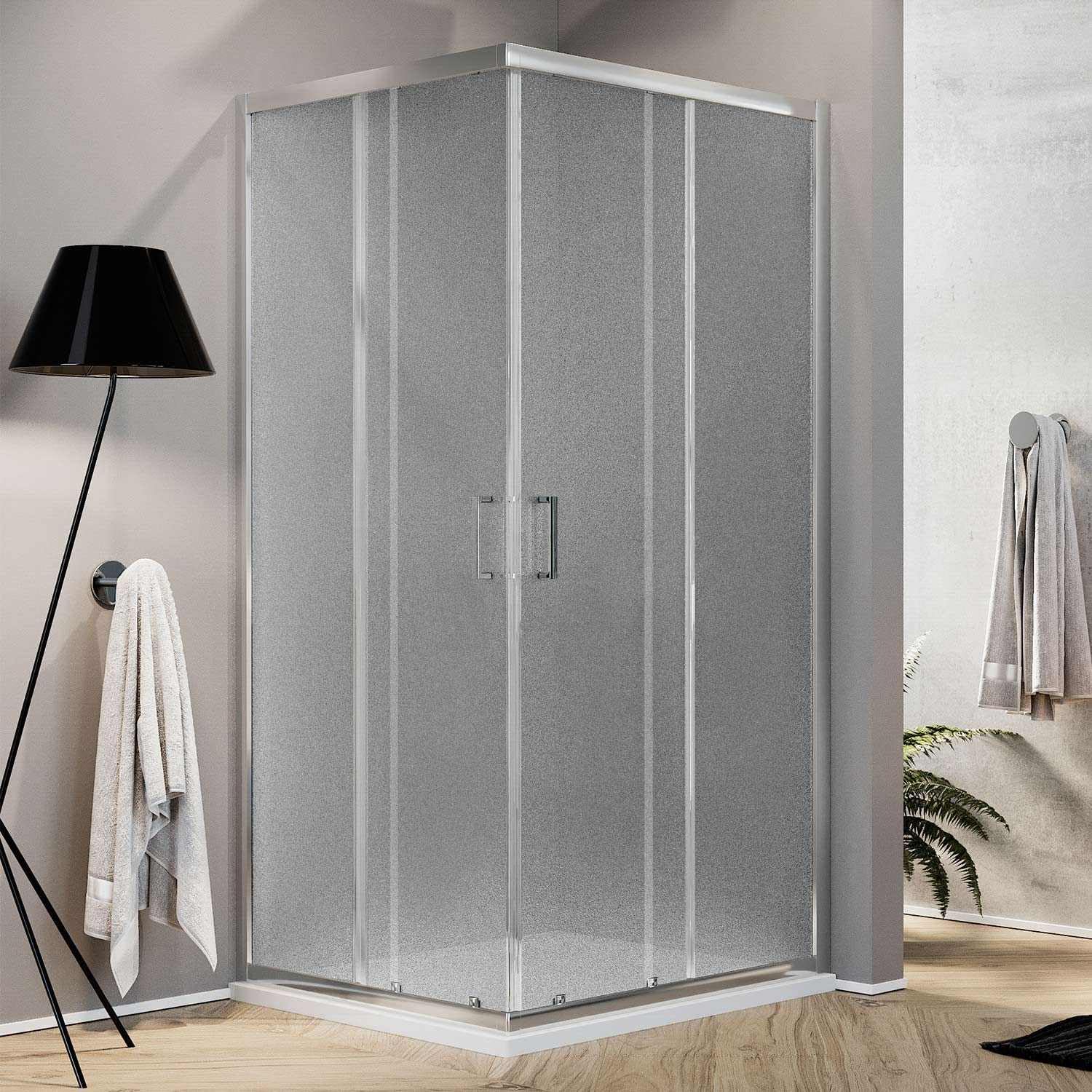 Idralite Box Doccia Rettangolare 80x90 H185 Stampato C 6mm MOD. Ready