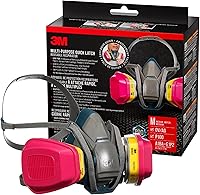 Vista 1 de 3M - 65023QLHA1-C Pro - Respirador multiusos con cierre rápido, mediano