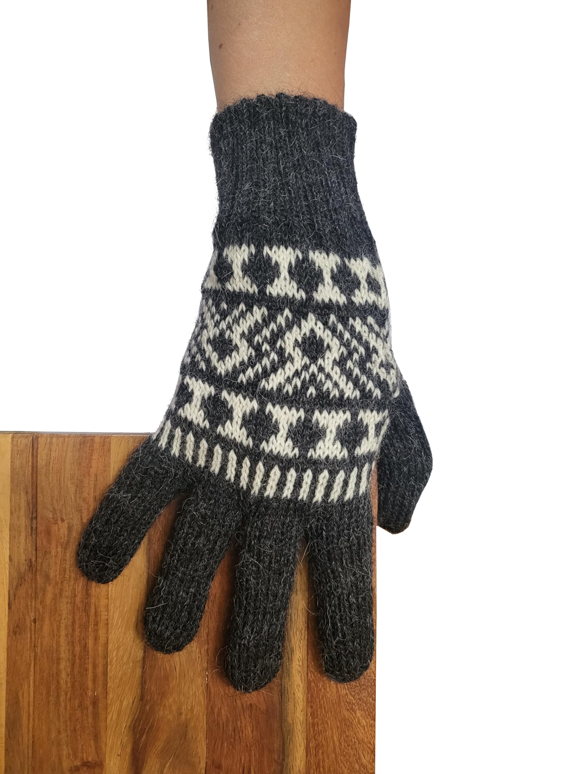 Posh Gear Alpaca Guanti Guantofigura Donna Uomo 100% Lana di alpaca