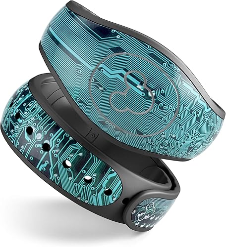 Miniatura 9 de Design Skinz Vivid Agate Vein Slice Foiled V9 - Vinilo adhesivo de piel de cuerpo completo compatible con Disney MagicBand 2.0 (Disney MagicBand 2.0