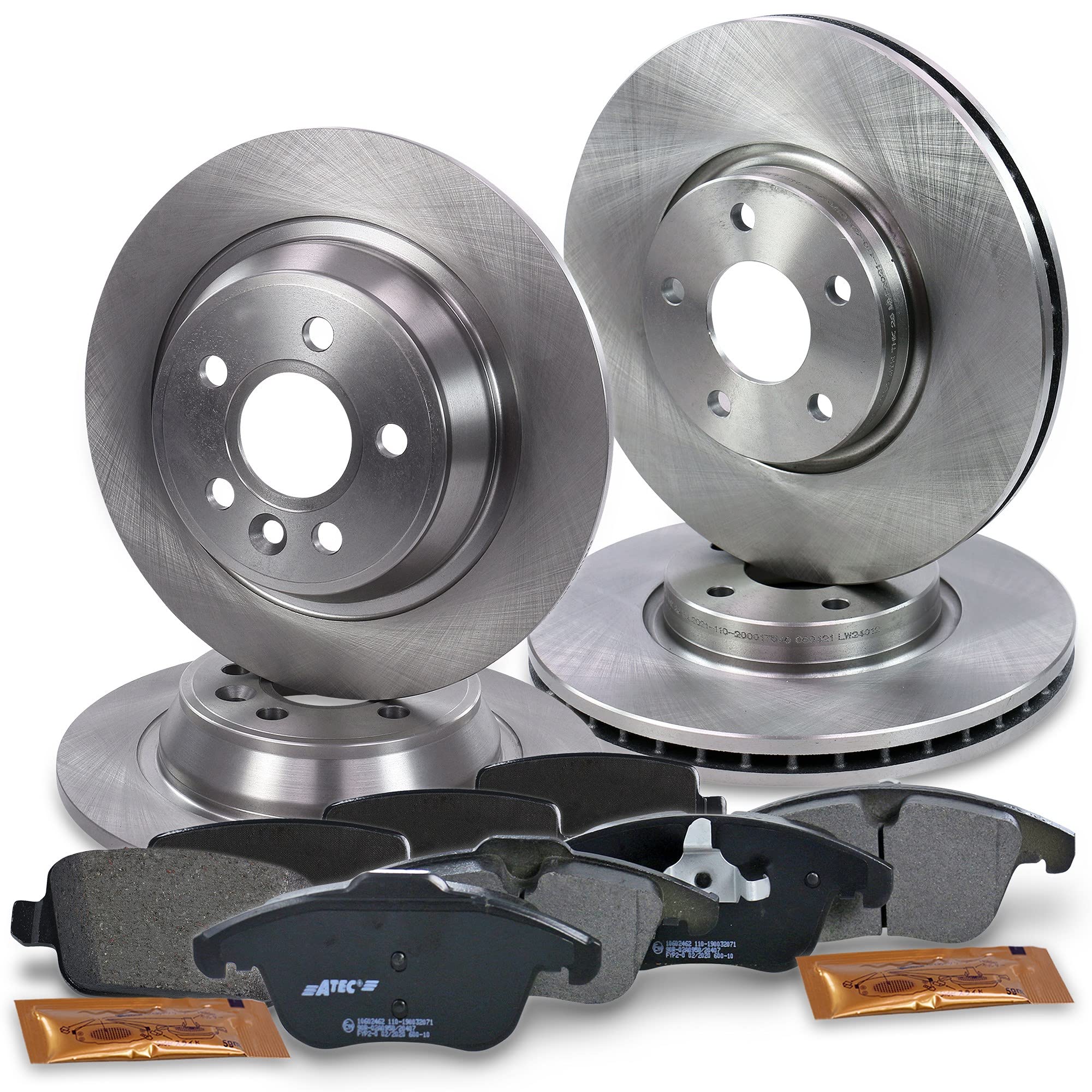 Set di freni BESTPRICE ATP comprensivo di dischi freno anteriori Ø 300 mm + | Compatibile con: FORD MONDEO IV, MONDEO IV Stufenheck, MONDEO IV Turnier