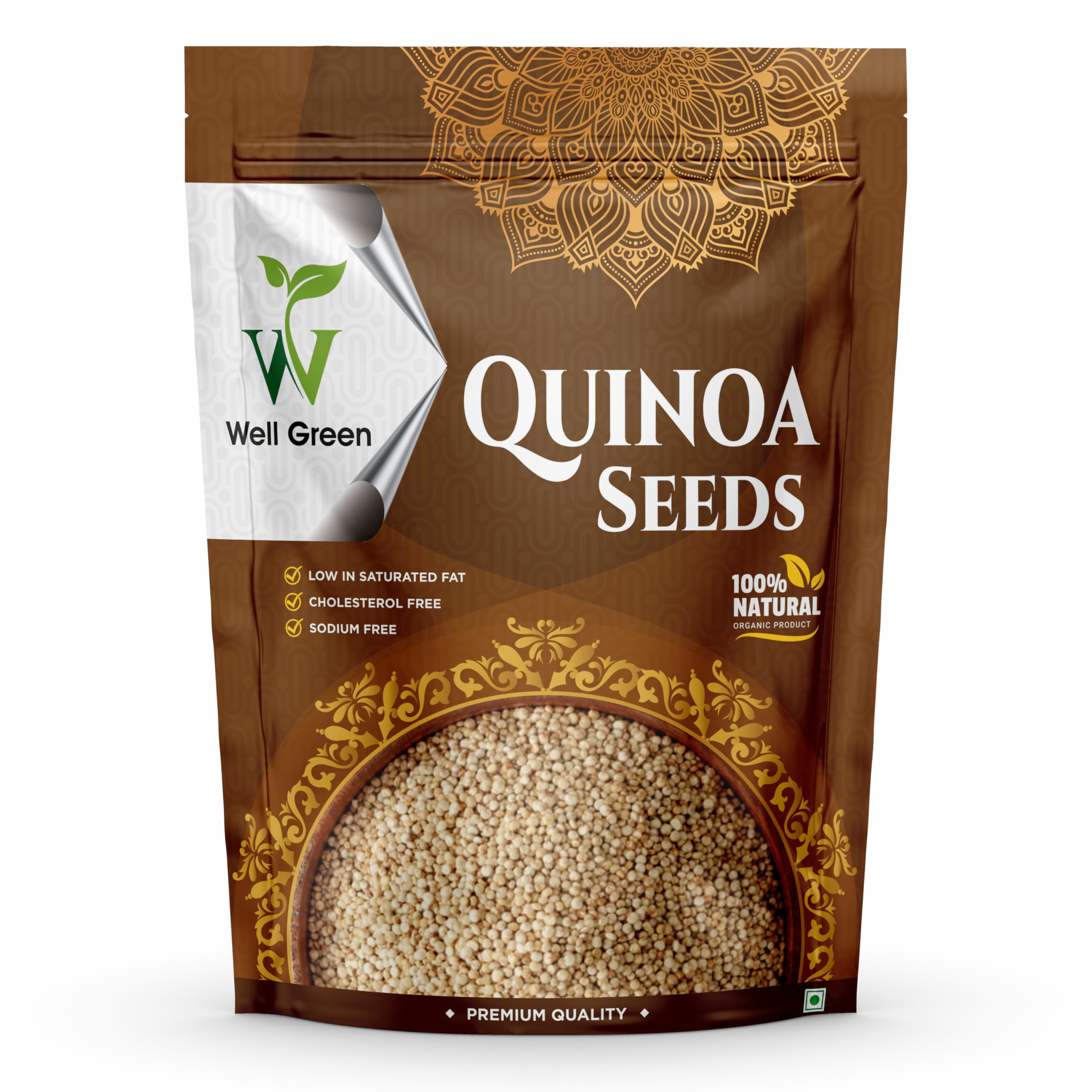 Well Green 100% Natural Quinoa Seeds for Eating 250gm Rich in Protein & Fibre Perfect Whole Grain Diet Food For Breakfast (B0CJ7X3BC8) Amazon Price History, Amazon Price Tracker