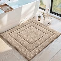 Vista 29 de DEXI - Alfombra de baño antideslizante, absorbente, de alta calidad, lavable a máquina, cómoda alfombra para cuarto de baño