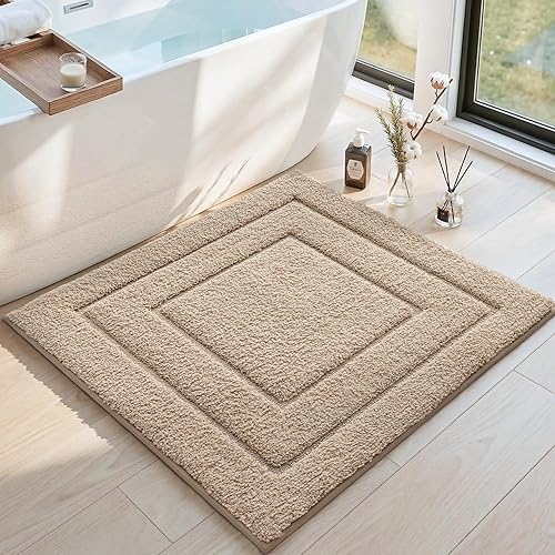 Miniatura 29 de DEXI - Alfombra de baño antideslizante, absorbente, de alta calidad, lavable a máquina, cómoda alfombra para cuarto de baño