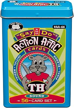 Super Duper Publications | Say and Do Action Articulation TH Sounds Fun Deck | Vocabulary and Language Development Flash Cards | Educational Learning Materials for Children