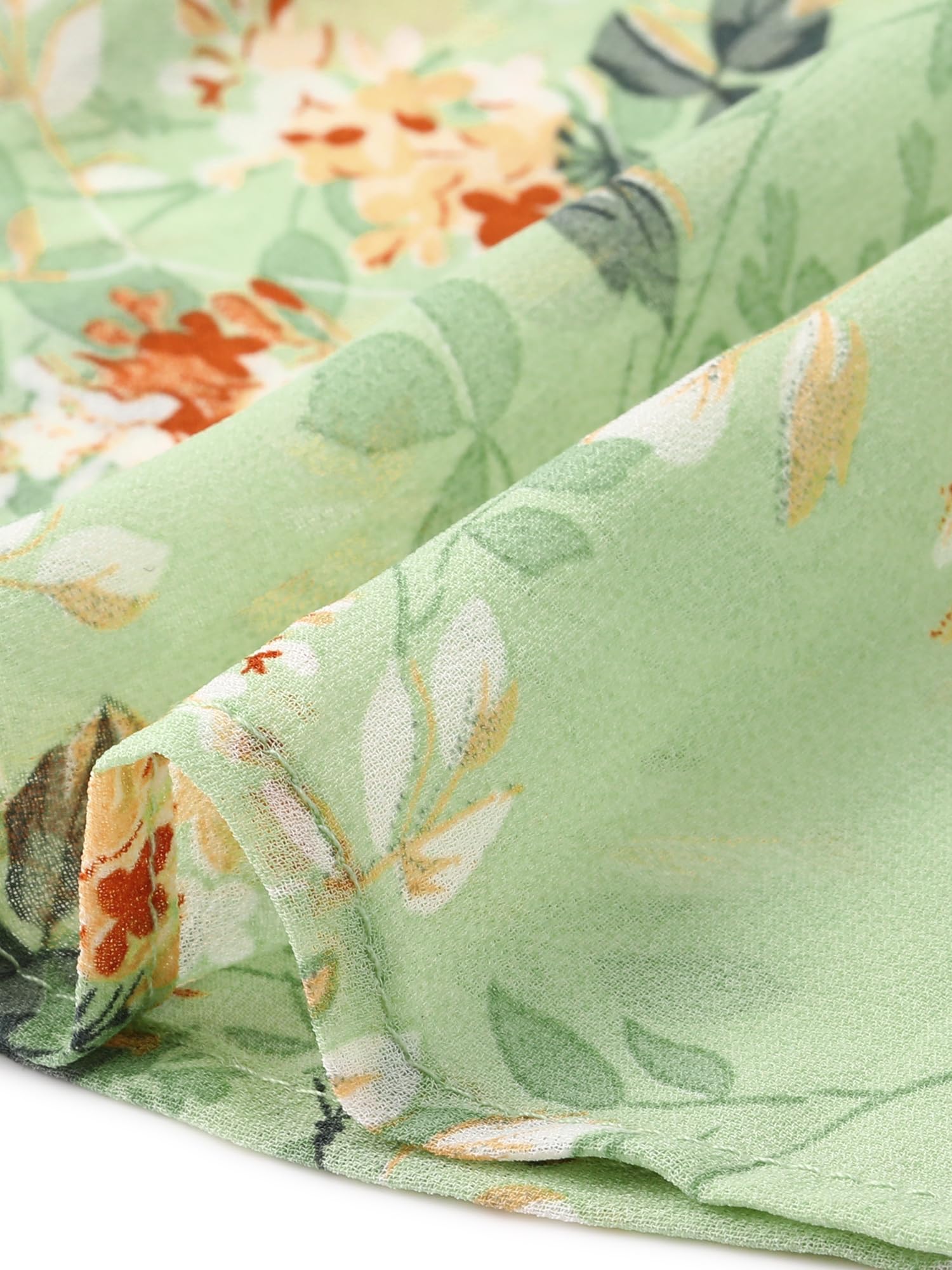 Seta T Abito estivo da donna in chiffon floreale, senza maniche, con collo alto, abito midi per feste di nozze