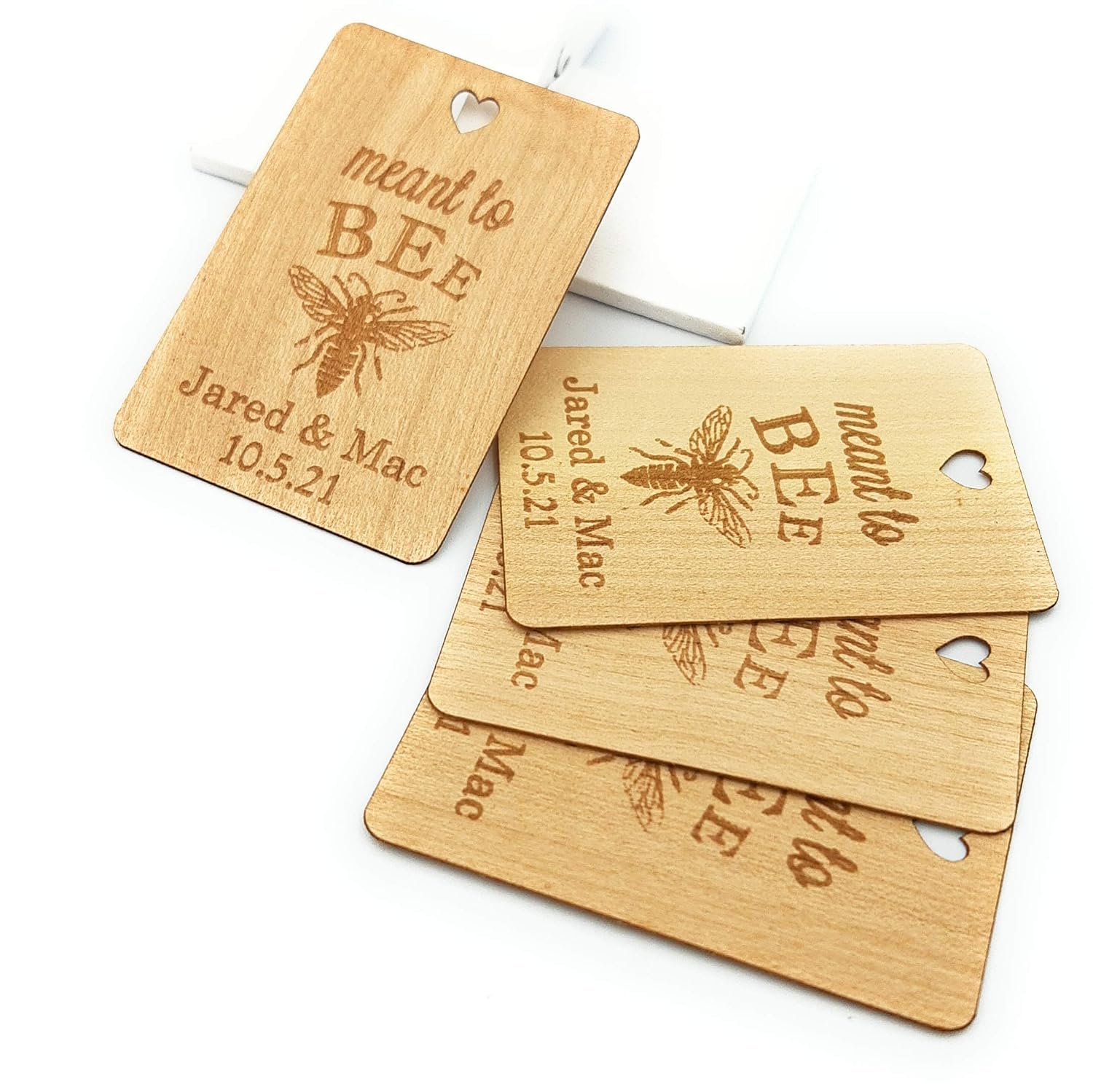 Meant to Bee wedding favor tags, honey favor tags, wedding favor tags, rustic gift tags, thank you tags, personalized engraved favor tags - Set of 25 ...