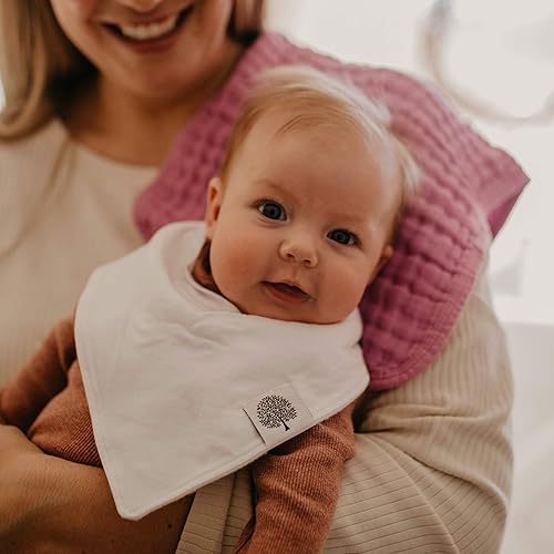 Miniatura 5 de Parker - Paños de muselina para eructos  Ropa para eructos 100% algodón, esencial para recién nacidos, lista de regalos de bebé imprescindibles,