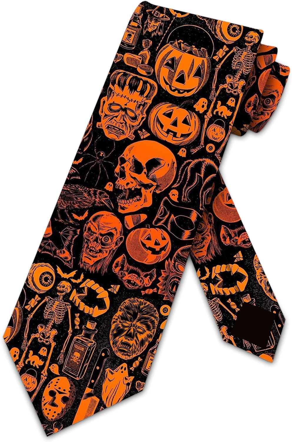Three Rooker Halloween Icon Ties Mens Holiday Necktie Horror Tie