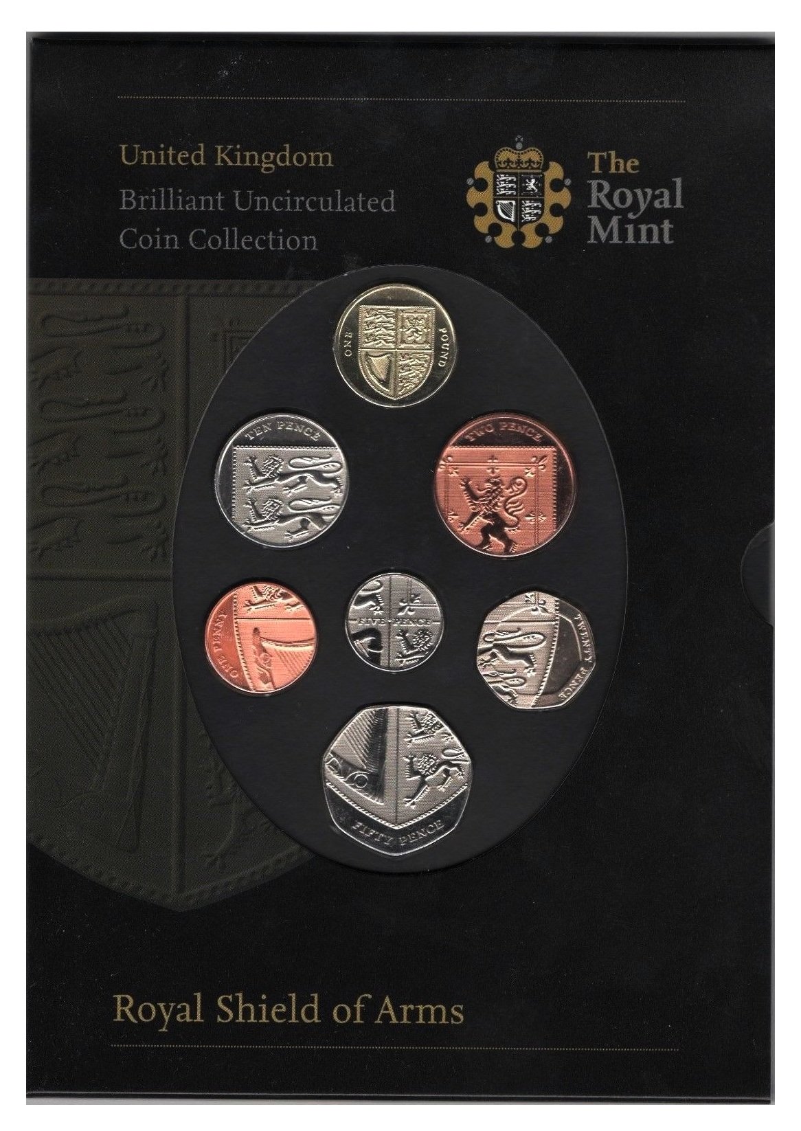 UK-Delightech 2008 Royal Mint Royal Shield Of Arms Brilliant UK-Delightech 2008 Royal Mint Royal Shield Of Arms Brilliant