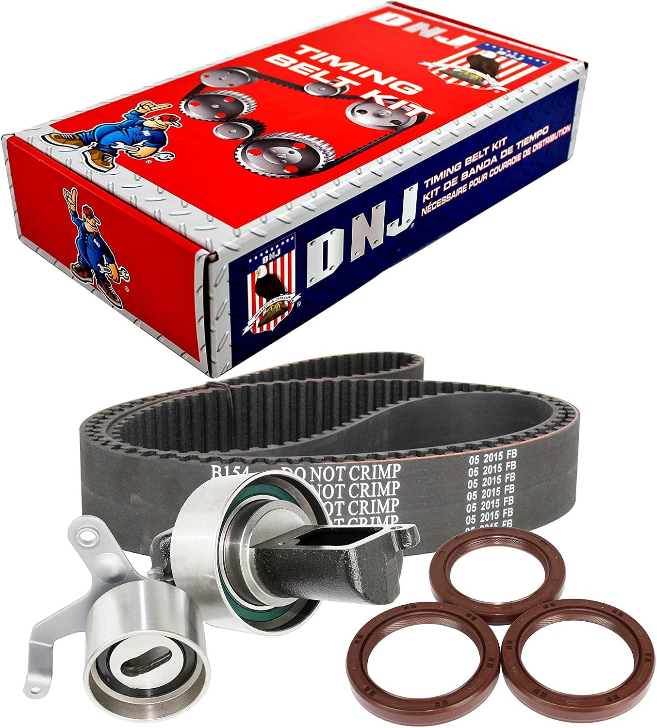 DNJ TBK950 Timing Belt Kit for 1988-1992 Toyota 4Runner Pickup 3.0L V6 12V SOHC 2959cc