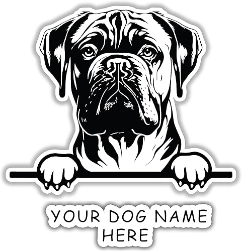 Miniatura 32 de Personaliza la calcomanía de mascota con el nombre de tu perro Calcomanías de mascotas dibujadas personalizadas para tu automóvil, camión, SUV