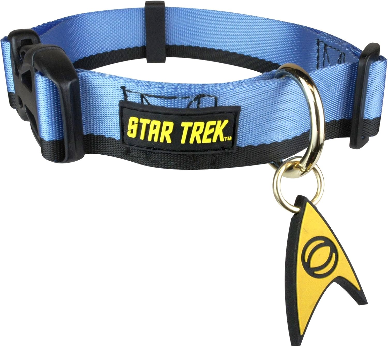 The Coop Star Trek Blue Uniform Dog Collar, Medium