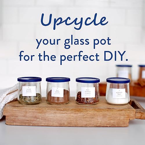 Miniatura 4 de Oui by Yoplait Yogur de leche entera de durazno, yogur estilo francés, tarro de yogur de vidrio de 5 onzas