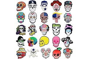 Skull Pumpkin Clog Charmed for Spooky Halloween Outfits