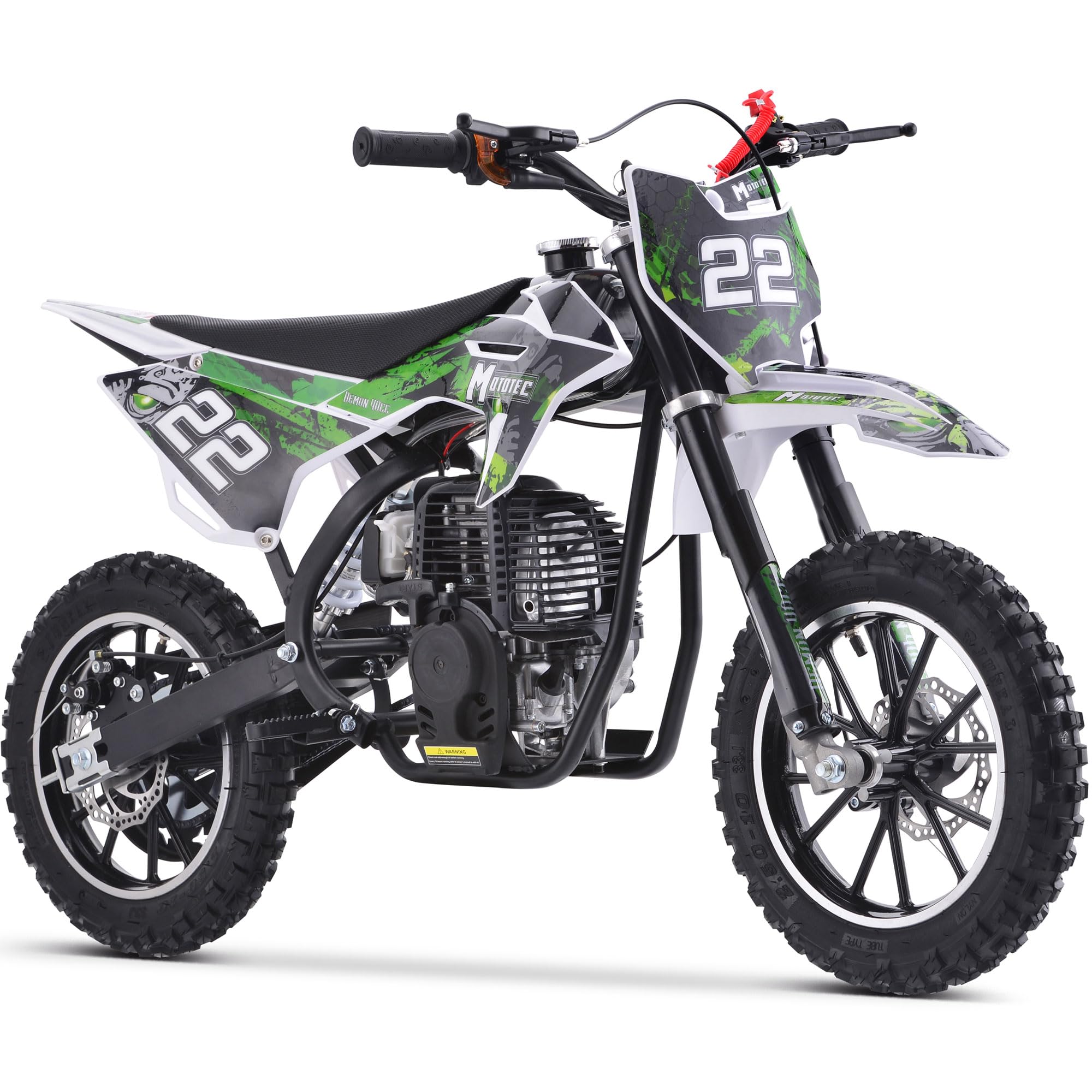 MotoTec Demon 50cc 2-Stroke Kids Gas Dirt Bike