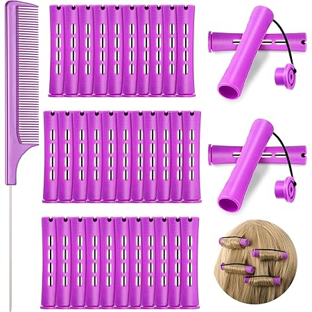 Amazon.com : 36 Pieces Cold Wave Rod Hair Perm Rods Hair Rollers ...