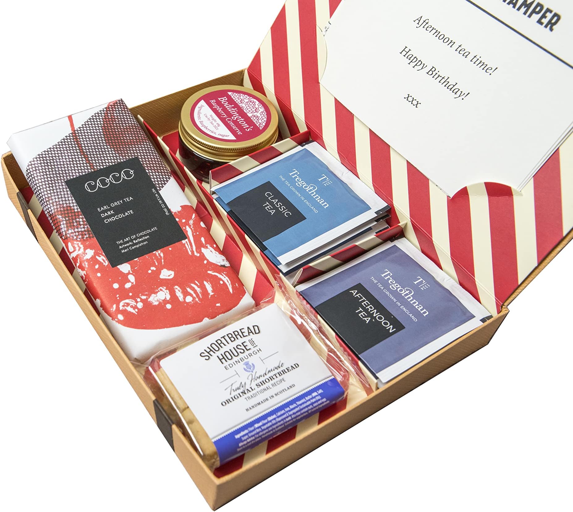Afternoon Tea Letterbox Hamper - All British Produce - Includes The only Tea Grown in The British Isles - Simple delivery Through The Letter Box
