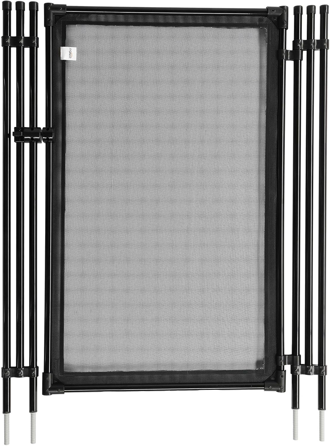 VINGLI Pool Fence Gate 4Ft x 2.5Ft Swimming Pool Fence in Ground Pool Safety Fencing, Black