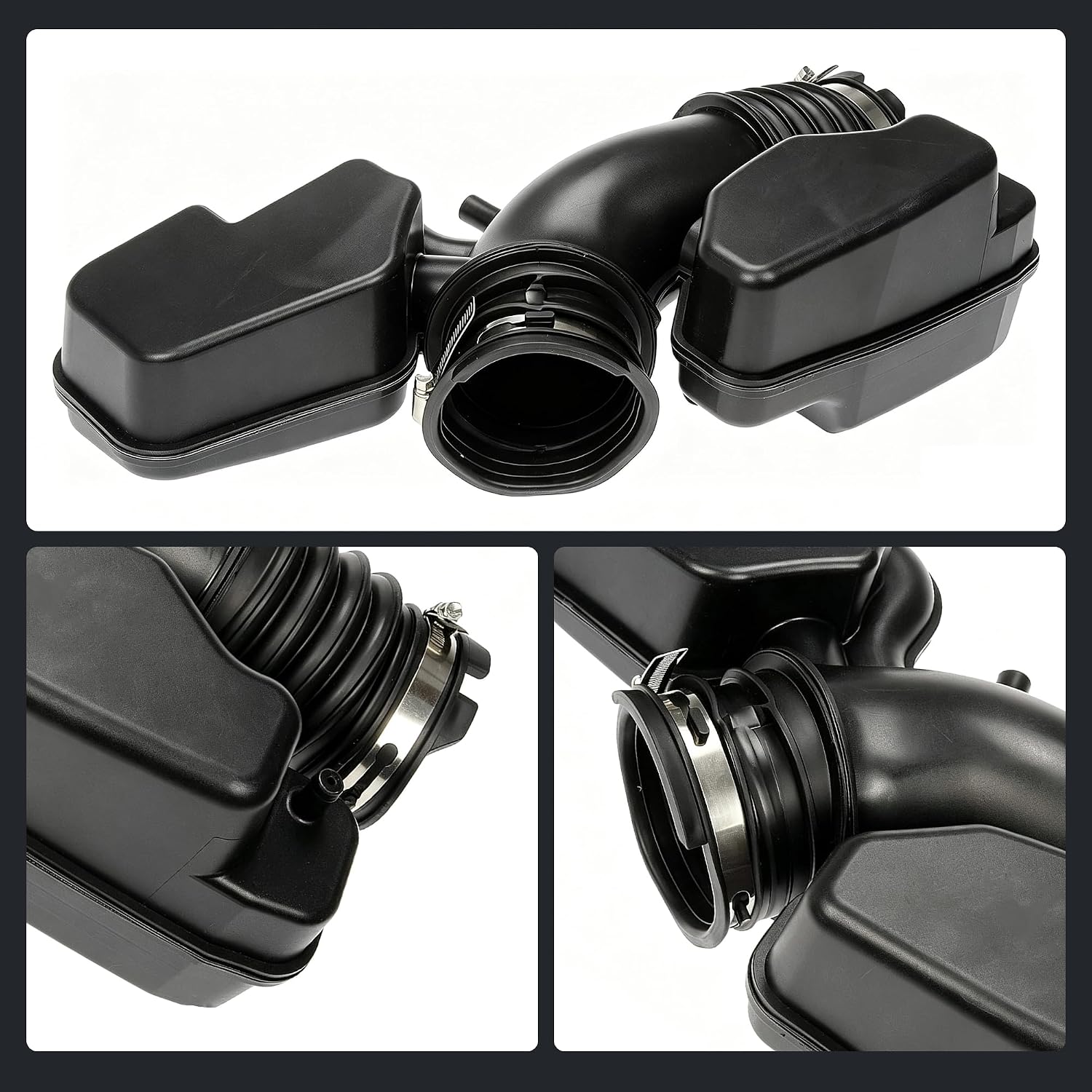Engine Air Intake Tube Hose Compatible with 2011-2019 Ford Explorer, 2013-2019 Flex Taurus Police Interceptor & Lincoln MKS MKT 3.5L 3.7L V6, Replaces DA8Z9B659A BB5Z9B659D 696-133