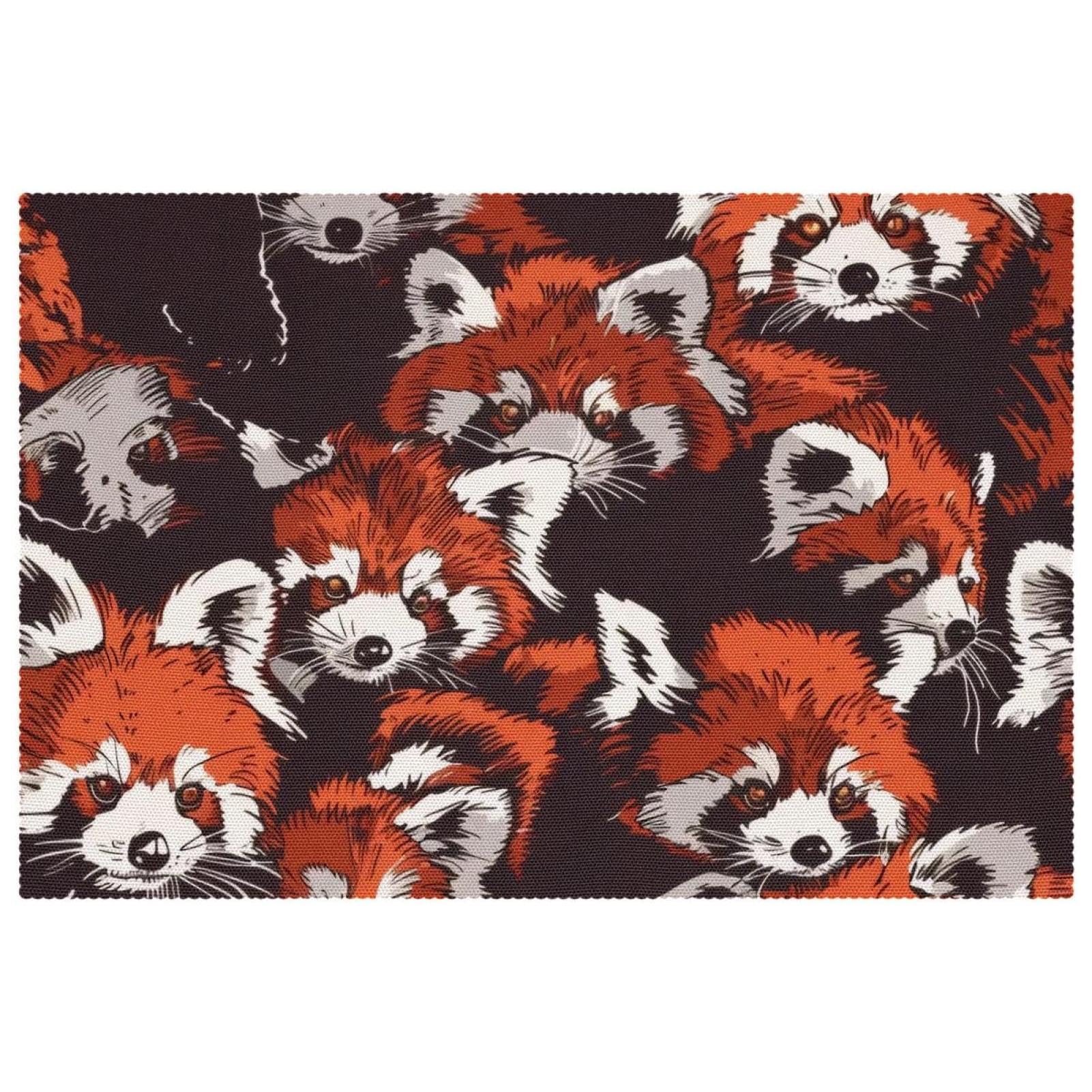 Set de table panda rouge Clever pour éviter les rayures et isoler les plats chauds