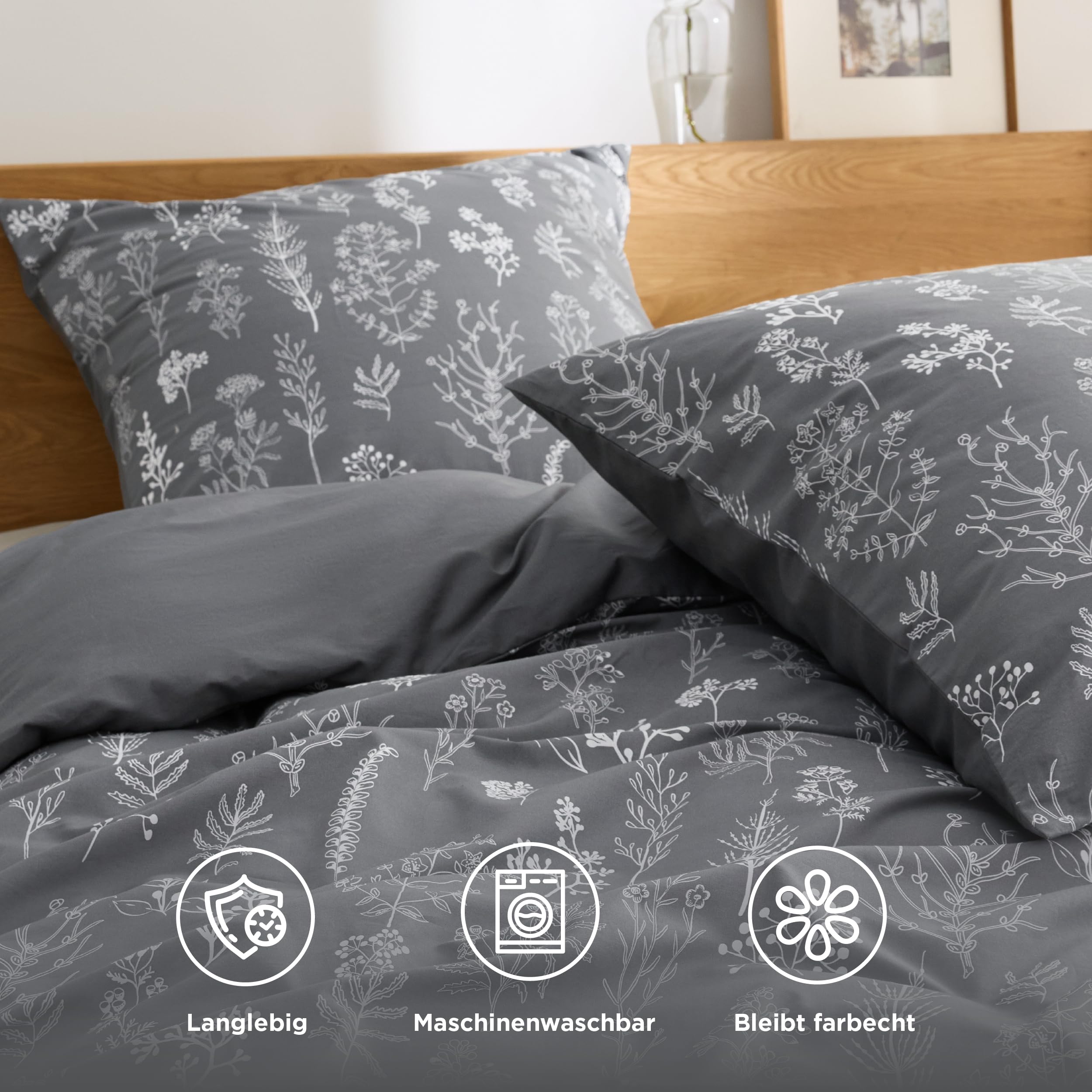 BEDSURE Beddengoed 155 x 220 cm, katoen, groen, beddengoedsets 155 x 220 cm, dekbedovertrek, 3-delig met 2 kussenslopen 80 x 80 cm, omkeerbaar beddengoed, saliegroen, bloemenpatroon met ritssluiting BEDSURE Beddengoed 155 x 220 cm, katoen, groen, beddengoedsets 155 x 220 cm, dekbedovertrek, 3-delig met 2 kussenslopen 80 x 80 cm, omkeerbaar beddengoed, saliegroen, bloemenpatroon met ritssluiting