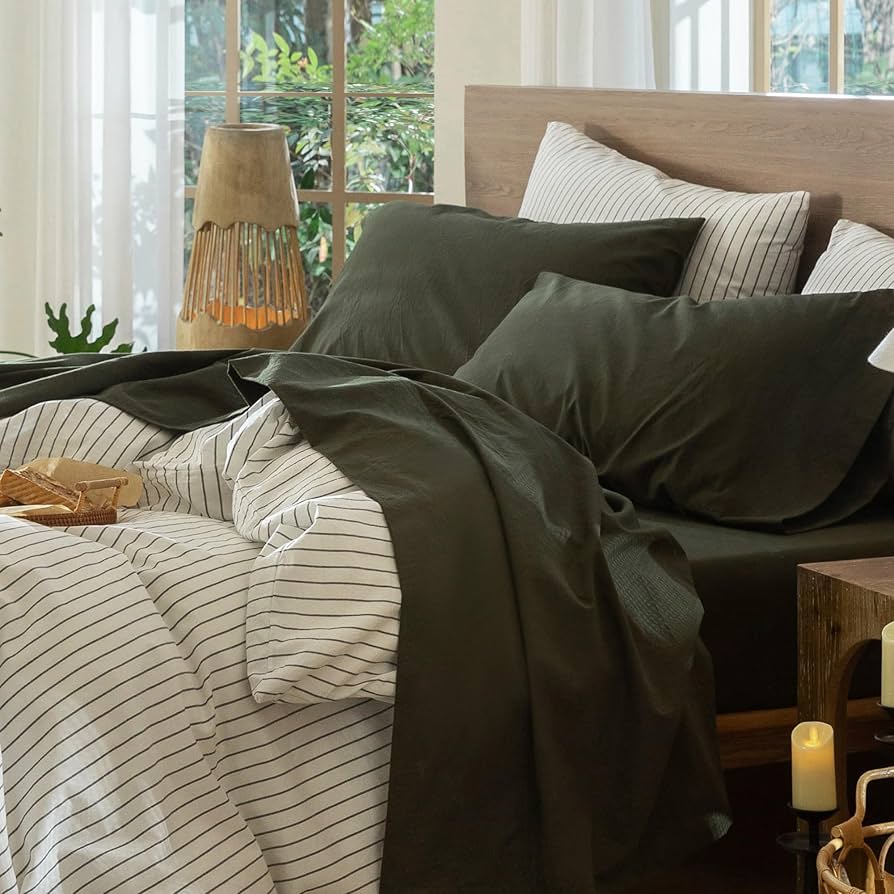 Hormee® Sheets Grant E Ones 100×200 cm Amazon.com: MooMee Bedding Sheet Set 100% Washed Cotton Linen Like