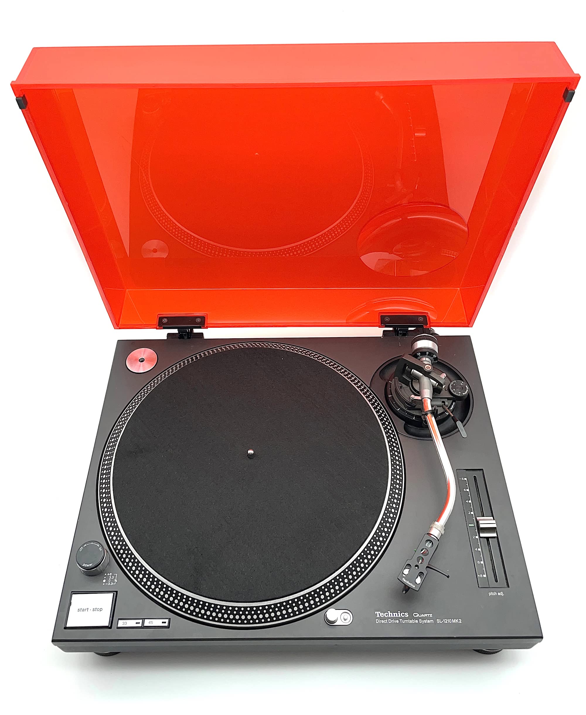 Copertura Antipolvere Impermeabile Per Giradischi Technics SL-1200/1210 E Pioneer PLX-1000, Nylon E PVC, Colore Nero