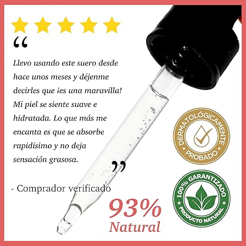 Vista 113 de Suero facial de ácido hialurónico NATUAL100 fabricado en Estados Unidos para rellenar la piel hidratante y brillante antienvejecimiento