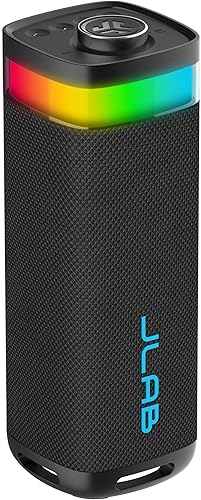 Miniatura 1 de JLab JBuds Party - Altavoz Bluetooth portátil, 2 controladores de rango completo + 2 woofers pasivos, IP56 impermeable, 12 horas de reproducción,