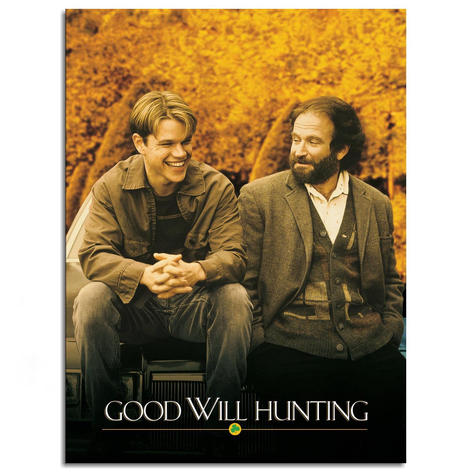TOPSUL Good Will Hunting Poster Robin Williams Goodwill Hunting Canvas Prints Good Will Hunting 1997 Wall Art For Home Office Decorations Unframed 20"x16"