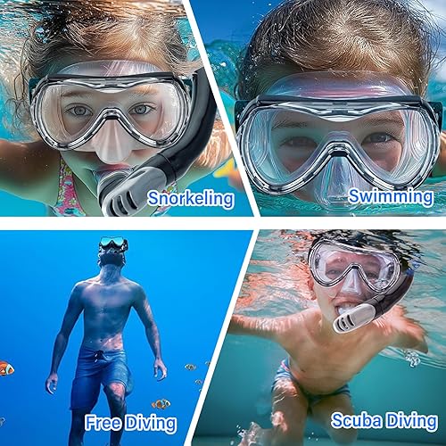Miniatura 7 de Adult Diving Masks Full Face Snorkel Mask -Anti-Fog Dry Snorkel System Prevents Leaks for Effortless Breathing