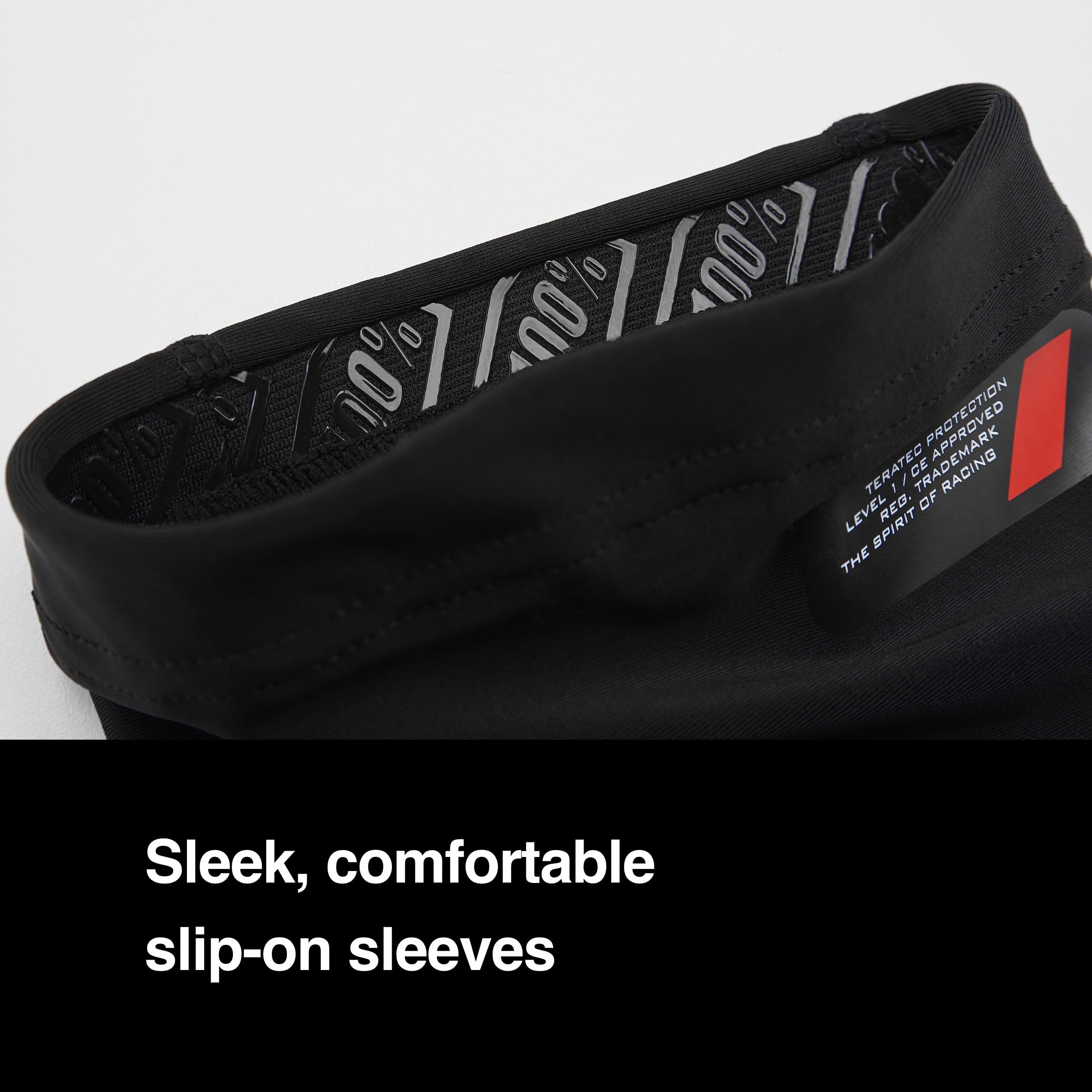 100% PROTECCIONES Teratec Elbow Guards Black-M, Corde Unisex-Adulto, Nero, ESTANDAR