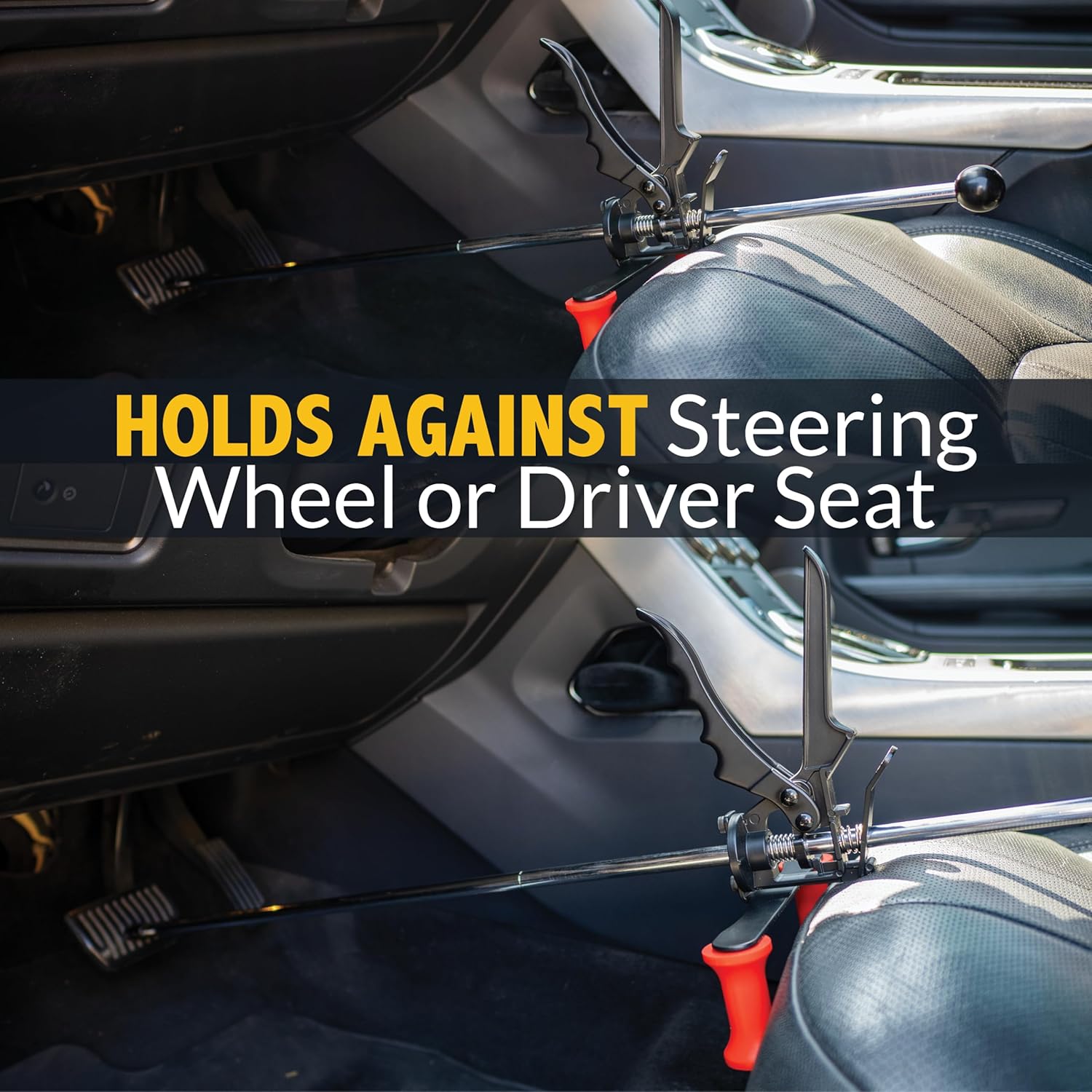 28-Inch Adjustable Brake Pedal Depressor Tool with Pistol Grip Actuator – Versatile Car Alignment Tool - Throttle Pedal Depressor - Gas Pedal Depressor Tool